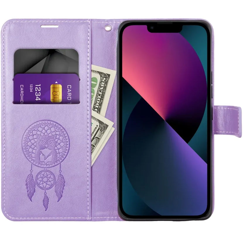 Hülle für Samsung Galaxy A22 5G A226, OEM, MEZZO Dream Catcher, Lila