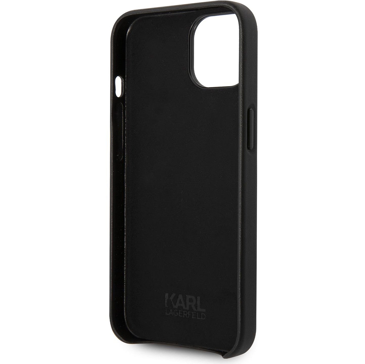 Hülle für Apple iPhone 14 Plus, Karl Lagerfeld, Perforated Logo, Schwarz