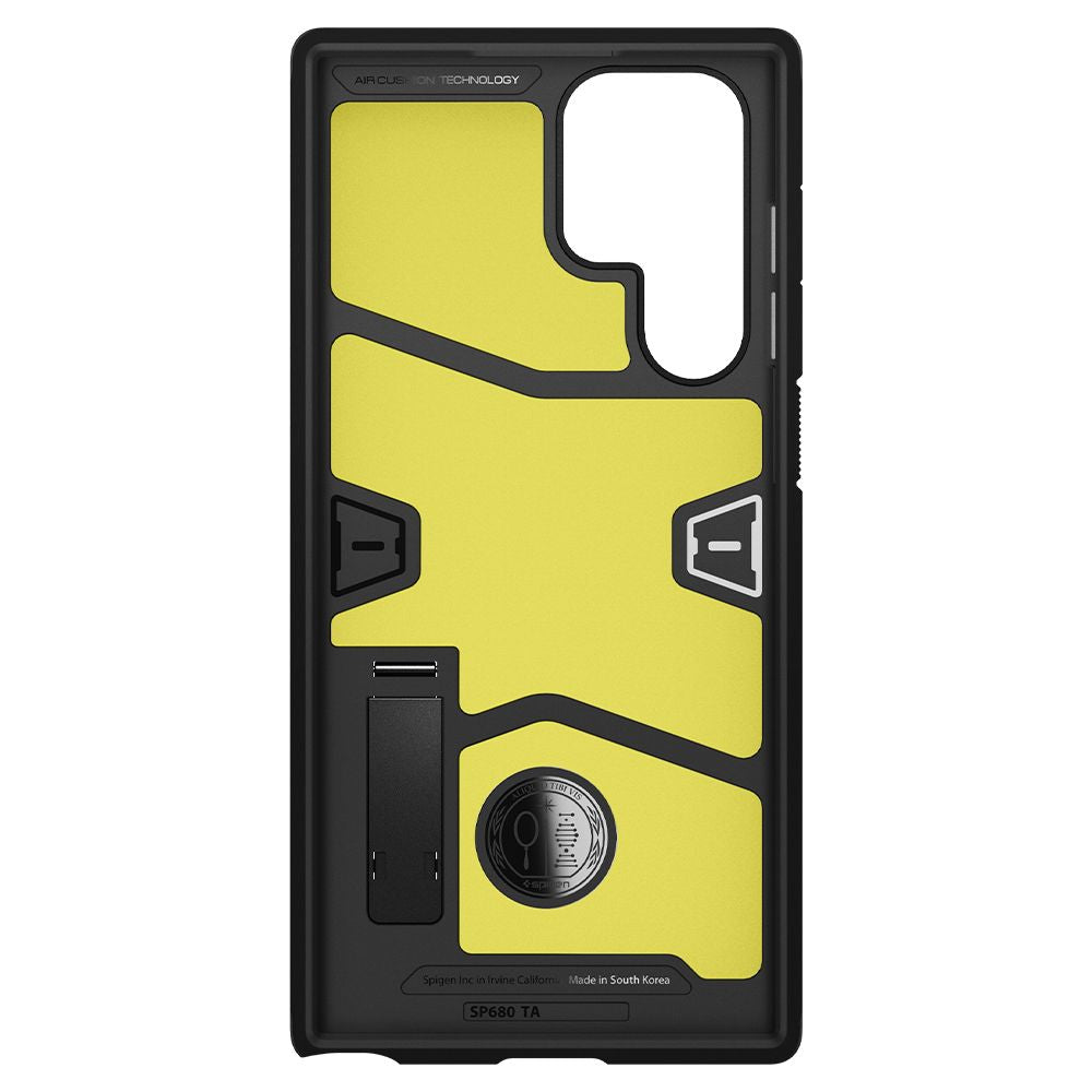 Hülle für Samsung Galaxy S22 Ultra 5G S908, Spigen, Tough Armor, Schwarz ACS03923