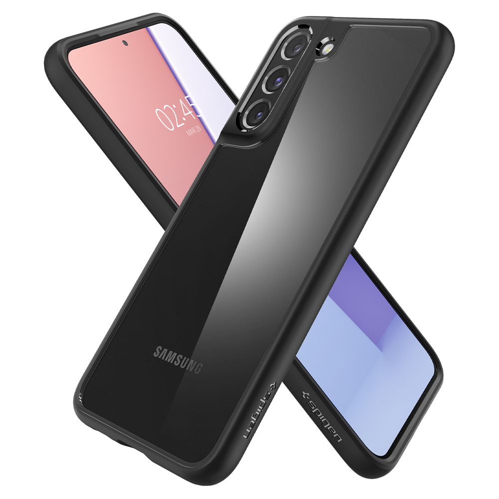 Hülle für Samsung Galaxy S22 5G S901, Spigen, Ultra Hybrid Matte, Schwarz ACS03989