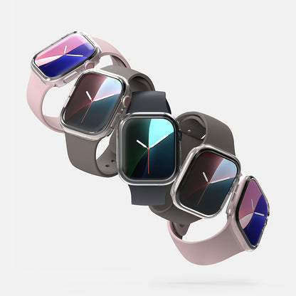 Ringke Slim Hülle für Apple Watch Series 10 / 11 42mm, 2er Set, Matt Schwarz / Transparent