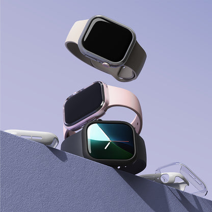 Ringke Slim Hülle für Apple Watch Series 10 / 11 46mm, 2er Set, Matt Schwarz / Transparent