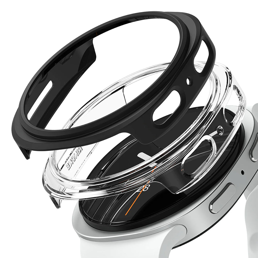 Ringke Slim Hülle für Samsung Galaxy Watch8 44mm, 2er Set, Matt Schwarz