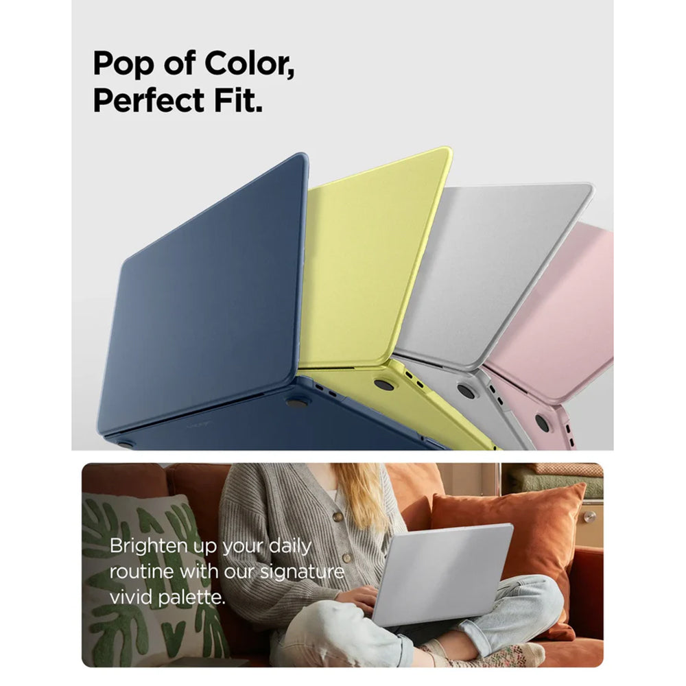 Spigen Airskin Hülle für Apple MacBook Neo 13 Zoll, Indigo Satin ACS11814