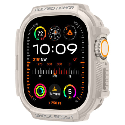 Spigen Rugged Armor Hülle für Apple Watch Ultra Series, Beige ACS07381