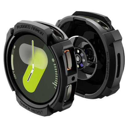 Spigen Rugged Armor Case for Samsung Galaxy Watch8 44mm, Matte Black ACS10006