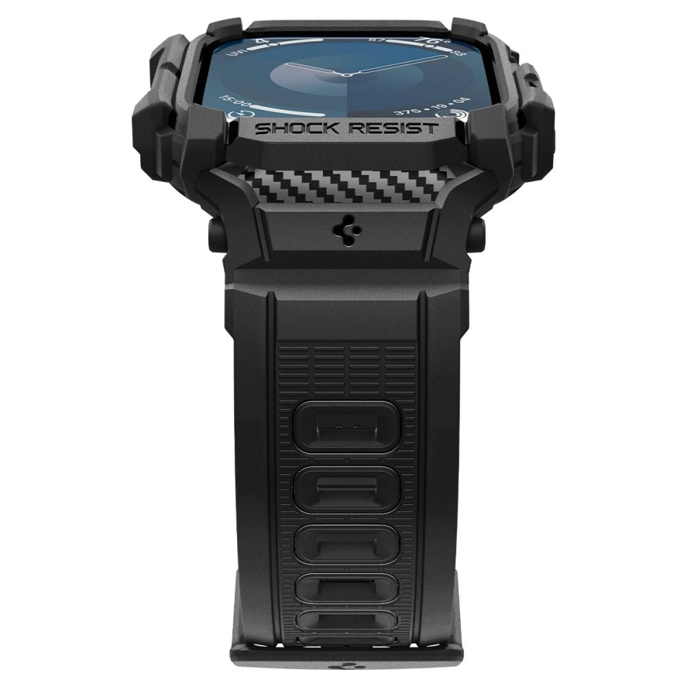Spigen Rugged Armor Pro Hülle für Apple Watch Series 10 42mm, Mattschwarz ACS08591
