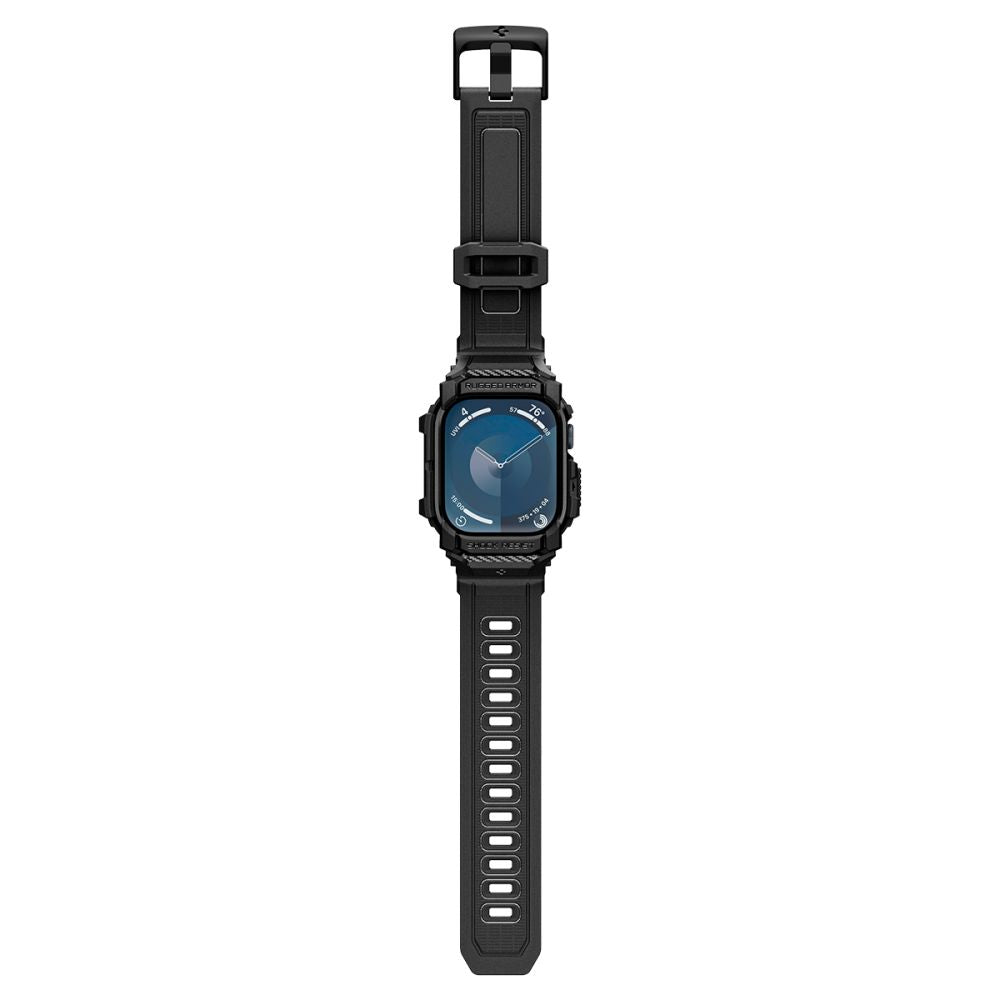 Spigen Rugged Armor Pro Hülle für Apple Watch Series 10 42mm, Mattschwarz ACS08591