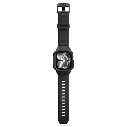 Spigen Rugged Armor Pro Hülle für Apple Watch Series 12 42mm, Matt Schwarz ACS11883