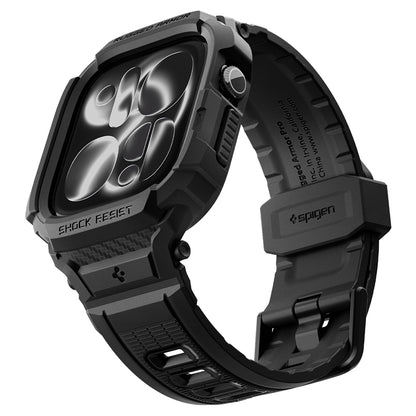 Spigen Rugged Armor Pro Case for Apple Watch Series 12 46mm, Matte Black ACS11894