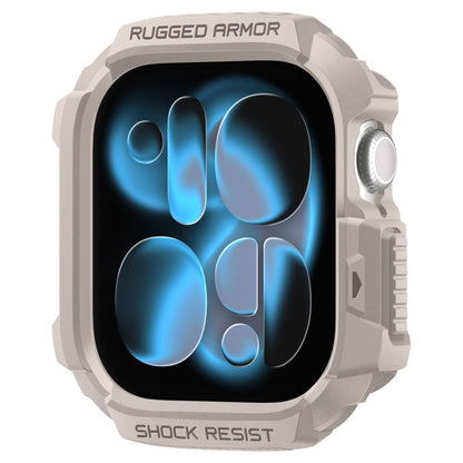 Spigen Rugged Armor V2 Hülle für Apple Watch Series 10 / 11 42mm, Beige ACS10493