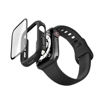 Spigen Thin Fit 360 Hülle für Apple Watch Series 40mm, Schwarz ACS11593