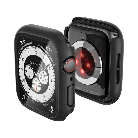 Spigen Thin Fit 360 Hülle für Apple Watch Series 44mm, Schwarz ACS11592