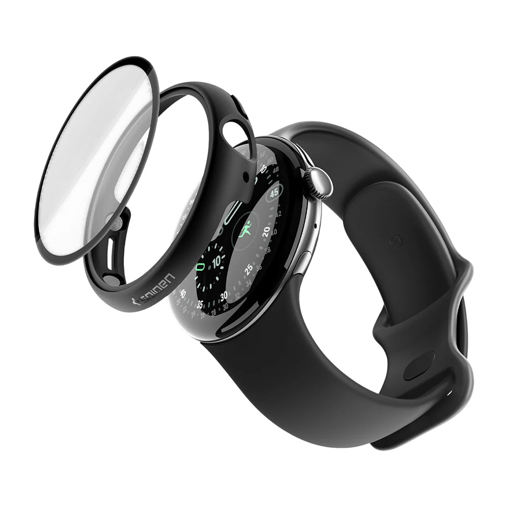 Spigen Thin Fit 360 Hülle für Google Pixel Watch 45mm Serie, Schwarz ACS11746