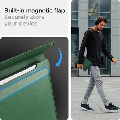 Spigen Valentinus Hülle für Laptop 15 Zoll - 16 Zoll, Grün