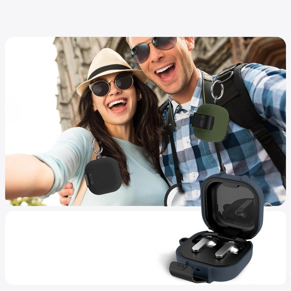 Tech-Protect Slim Hook Hülle für Samsung Galaxy Buds4 / Buds4 Pro, Marineblau