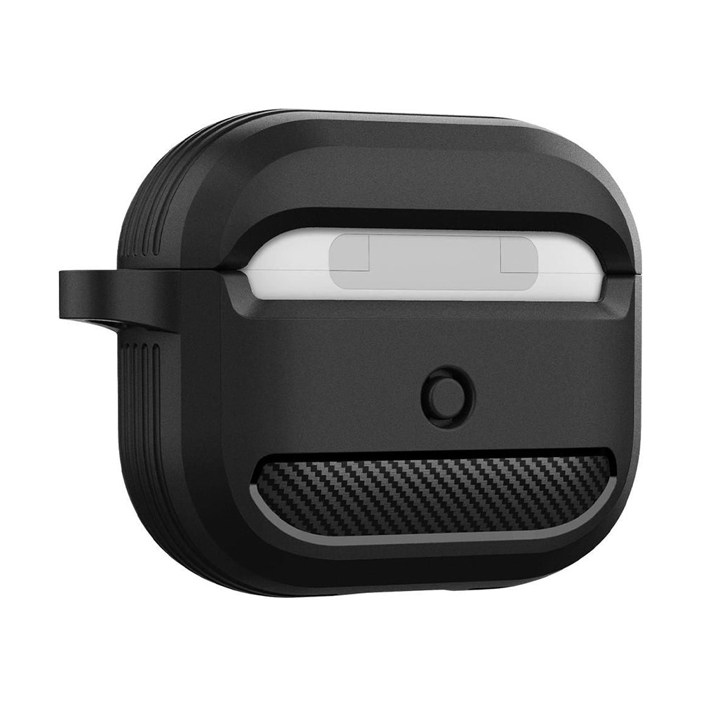 Techsuit Carbon Hülle für Apple AirPods 3, Grau