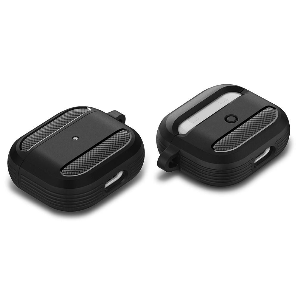Techsuit Carbon Hülle für Apple AirPods 3, Grau