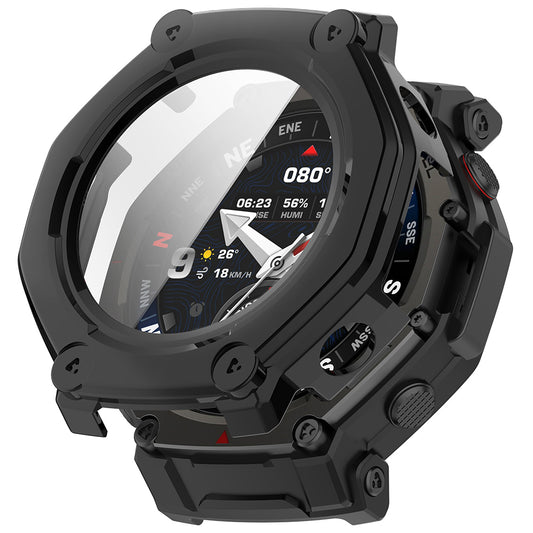 Techsuit Defense360 Pro Hülle für Amazfit T-Rex 3 Pro, Schwarz