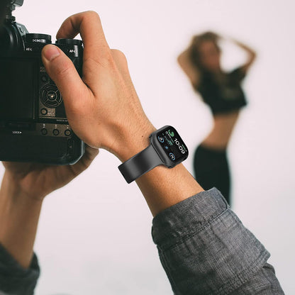 Techsuit Defense360 Pro Hülle für Apple Watch 44mm Series, Schwarz