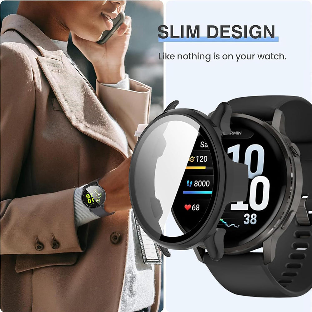 Techsuit Defense360 Pro Hülle für Garmin Venu 4 45mm, Schwarz