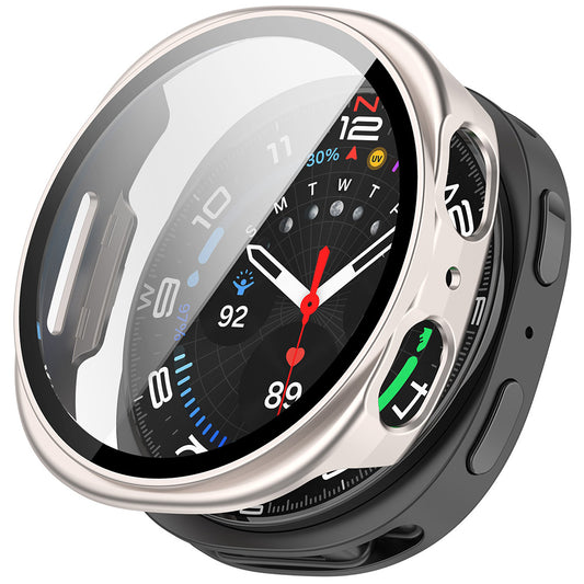 Techsuit Defense360 Pro Hülle für Samsung Galaxy Watch9 / Watch8 40mm, Perlmutt-Silber