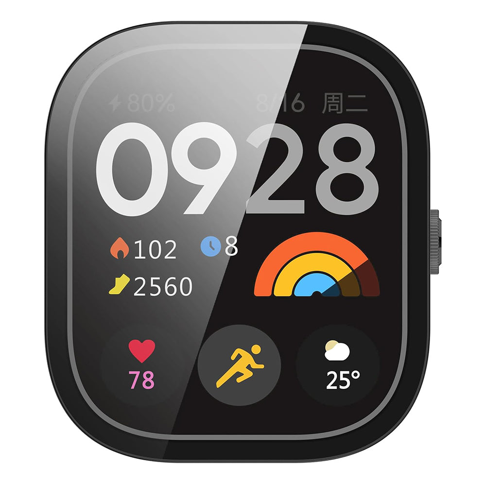 Techsuit Defense360 Pro Hülle für Xiaomi Redmi Watch 4, Schwarz