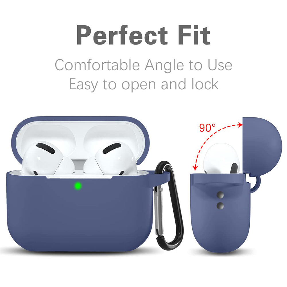 Techsuit Silikonhülle für Apple AirPods Pro Serie, Marineblau