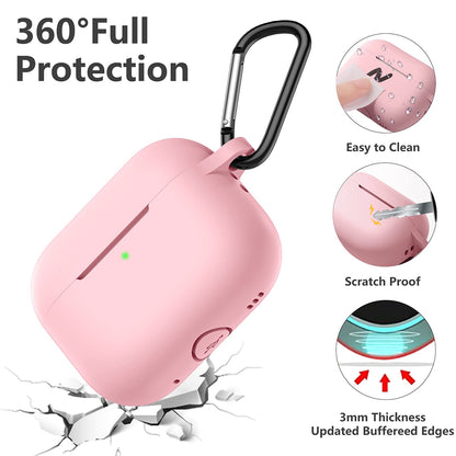 Techsuit Silikonhülle für Apple AirPods Pro Serie, Rosa