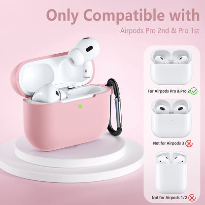 Techsuit Silikonhülle für Apple AirPods Pro Serie, Rosa