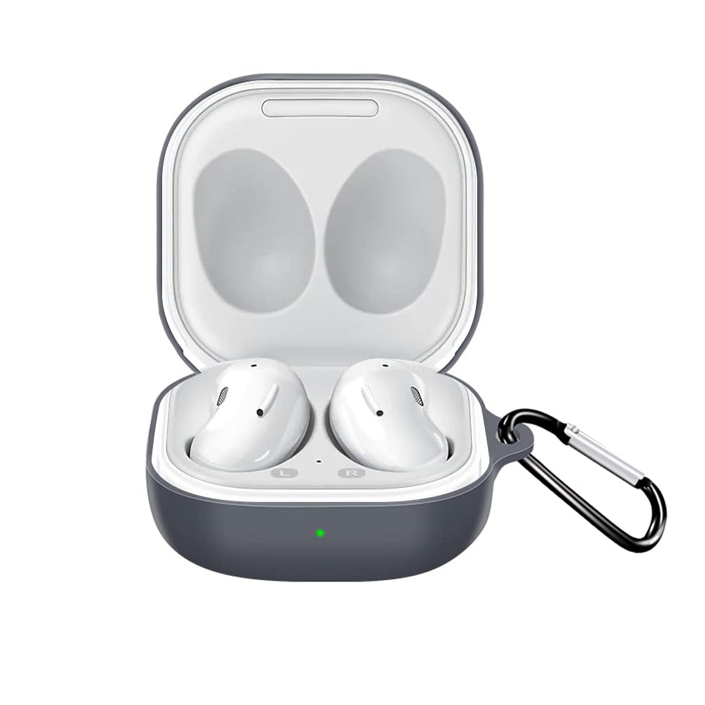 Techsuit Silikonhülle für Samsung Galaxy Buds FE / Buds2 Pro / Buds2 / Buds Pro / Buds Live, Schwarz