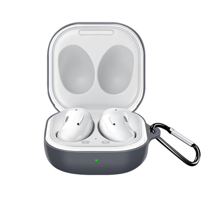 Techsuit Silikonhülle für Samsung Galaxy Buds FE / Buds2 Pro / Buds2 / Buds Pro / Buds Live, Schwarz
