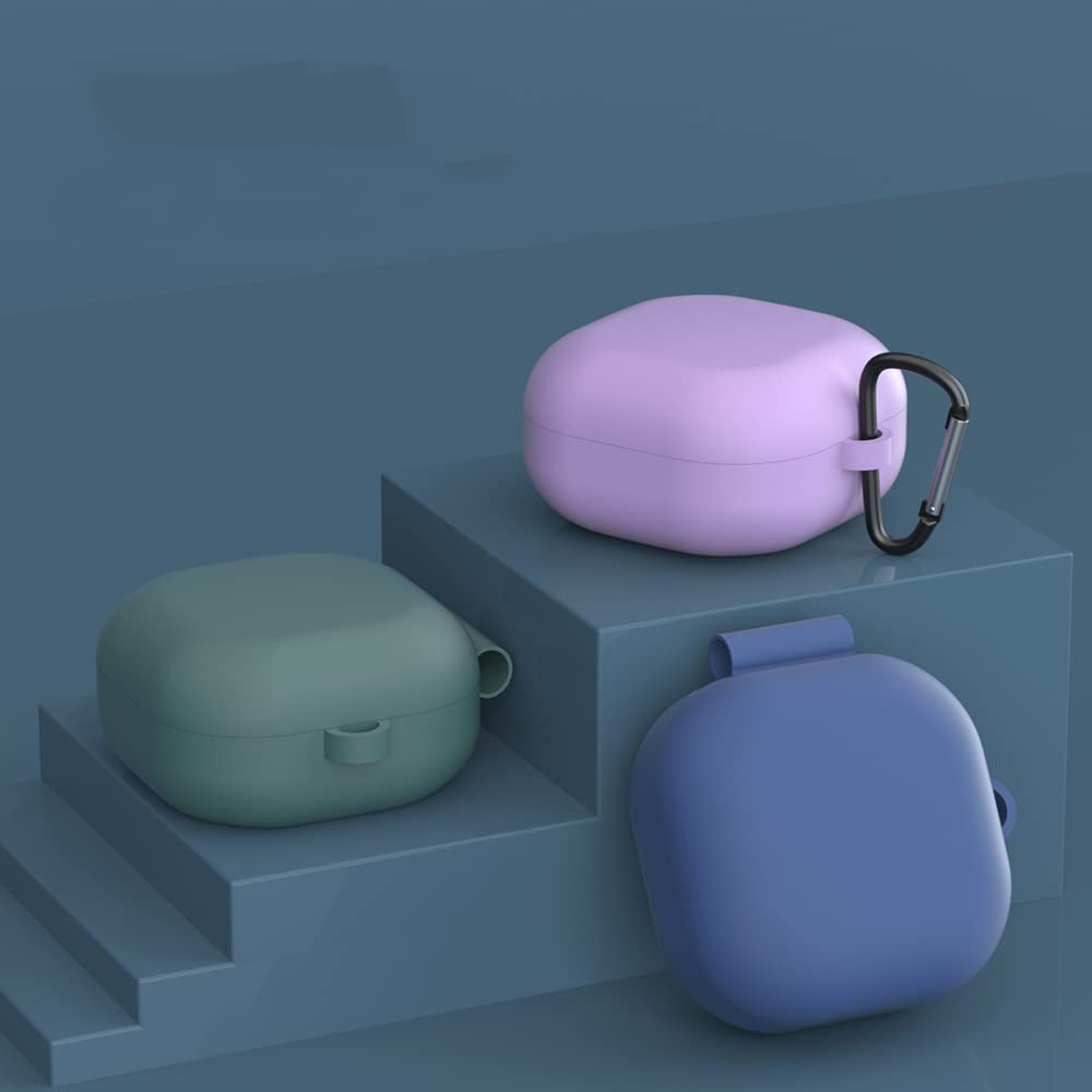 Techsuit Silikonhülle für Samsung Galaxy Buds FE / Buds2 Pro / Buds2 / Buds Pro / Buds Live, Schwarz