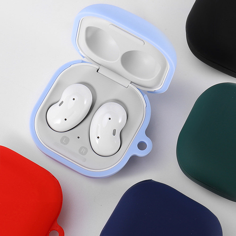 Techsuit Silikonhülle für Samsung Galaxy Buds FE / Buds2 Pro / Buds2 / Buds Pro / Buds Live, Schwarz