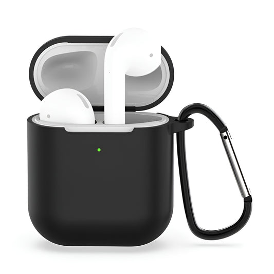 Techsuit Silikonhülle für Apple AirPods Gen 1 / Gen 2, Schwarz