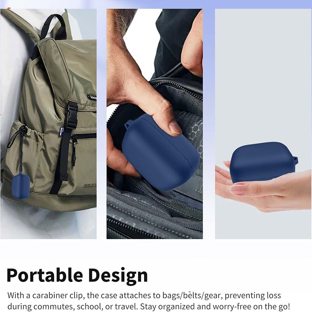 Techsuit Silikonhülle für Samsung Galaxy Buds4 / Buds4 Pro, Blau