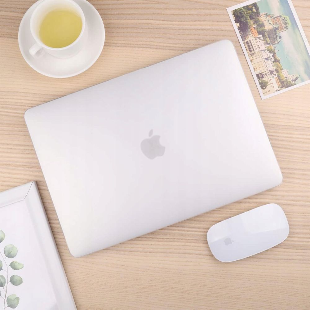 Techsuit UltraShell Case for Apple MacBook Air M3 15inch (2024) / Air M2 15inch (2023), Matte Transparent