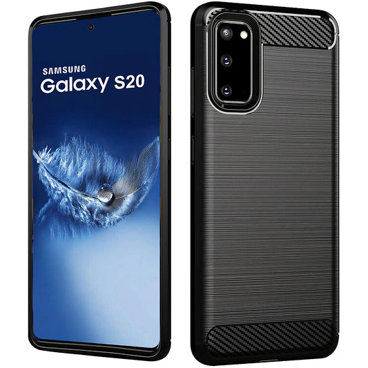 Hülle für Samsung Galaxy S20 5G G981 / S20 G980, OEM, Carbon, Schwarz
