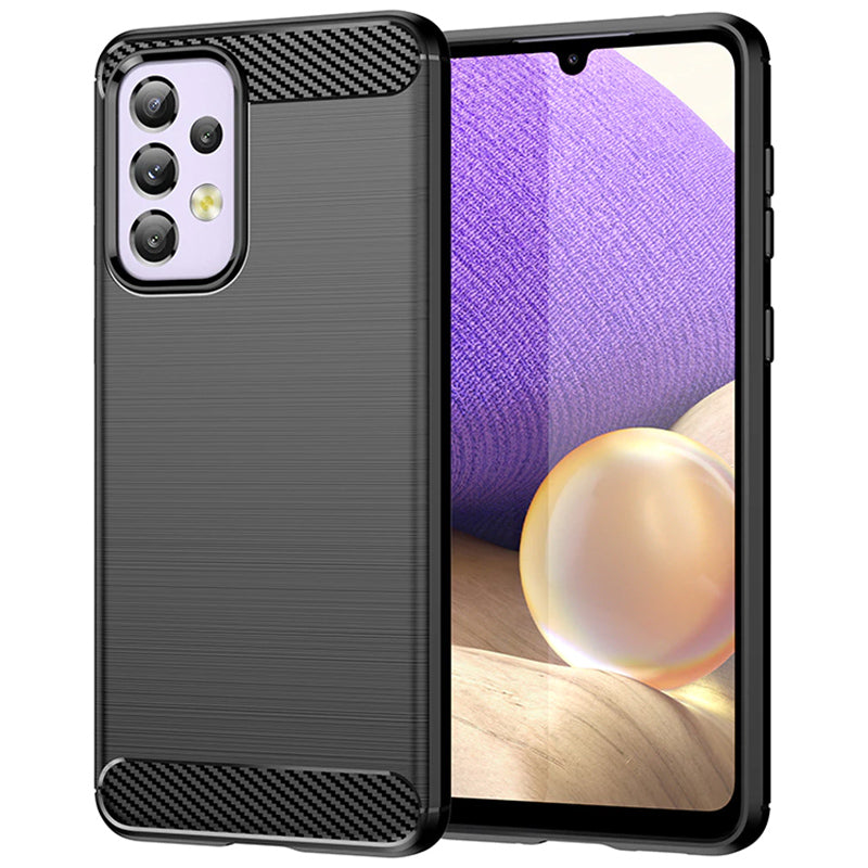 Hülle für Samsung Galaxy A13 A135, Carbon, Schwarz
