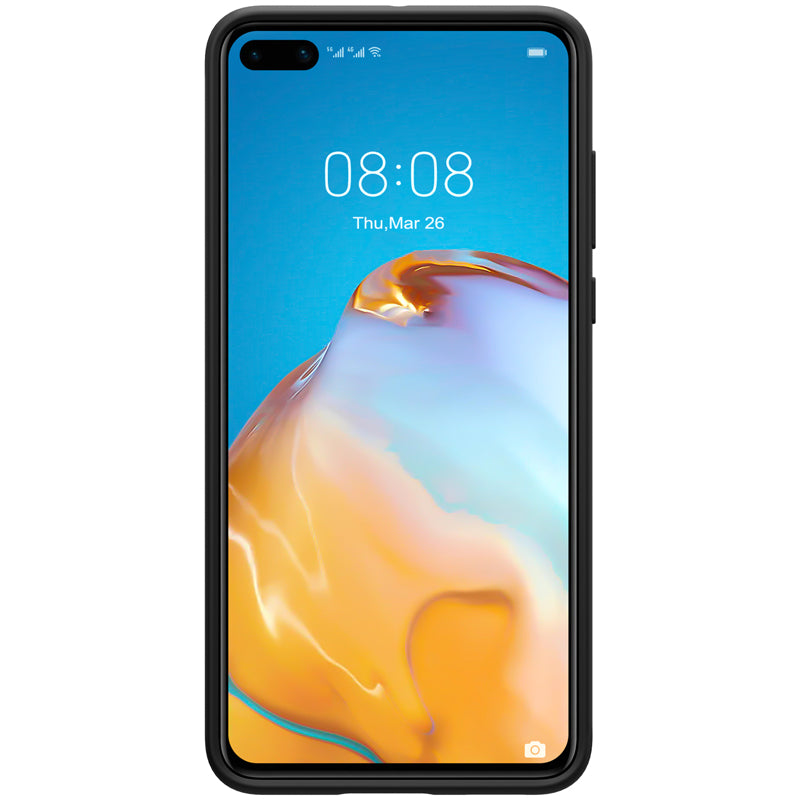 Hülle für Huawei P40, Nillkin, Flex Pure Liquid Silicone, Schwarz