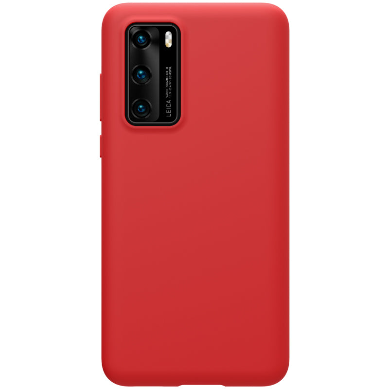 Hülle für Huawei P40, Nillkin, Flex Pure Liquid Silicone, Rot