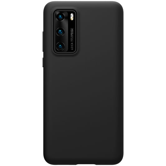 Hülle für Huawei P40, Nillkin, Flex Pure Liquid Silicone, Schwarz