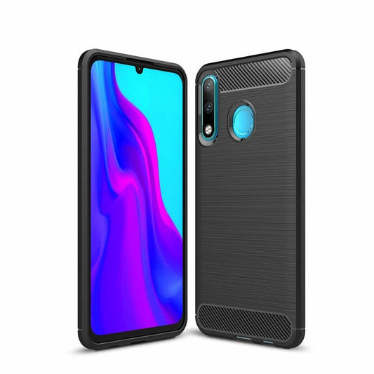 Hülle für Huawei P30 lite New Edition / P30 lite, OEM, Carbon, Schwarz