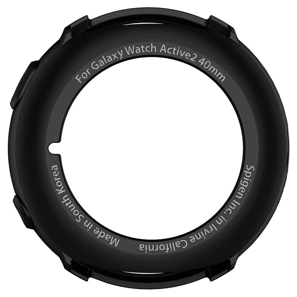 Spigen Liquid Air Matt Hülle für Samsung Galaxy Watch Active2 40 mm, Schwarz ACS00218