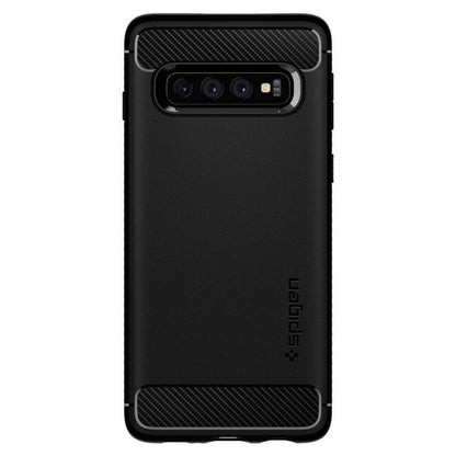 Hülle für Samsung Galaxy S10 G973, Spigen, Rugged Armor, Schwarz 605CS25800