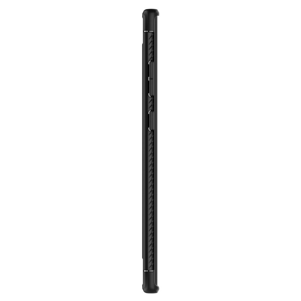 Hülle für Samsung Galaxy Note 10+ 5G N976 / Note 10+ N975, Spigen, Rugged Armor, Schwarz 627CS27331