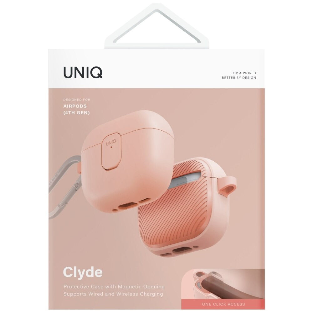 Hülle UNIQ Clyde für Apple AirPods 4, Koralle