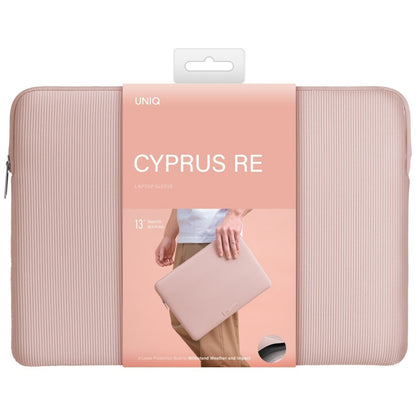 UNIQ Cyprus Ridge Hülle für Laptop max. 14 Zoll, Rosa