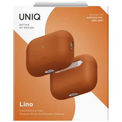 UNIQ Lino Hülle für Apple AirPods Pro 3, Orange