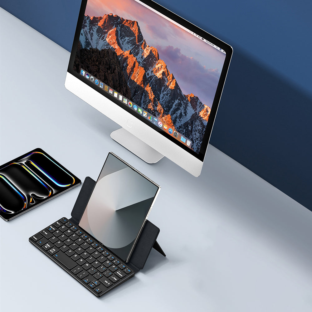 Universelle Hülle mit Bluetooth-Tastatur für Telefon, DUX DUCIS, Schwarz
